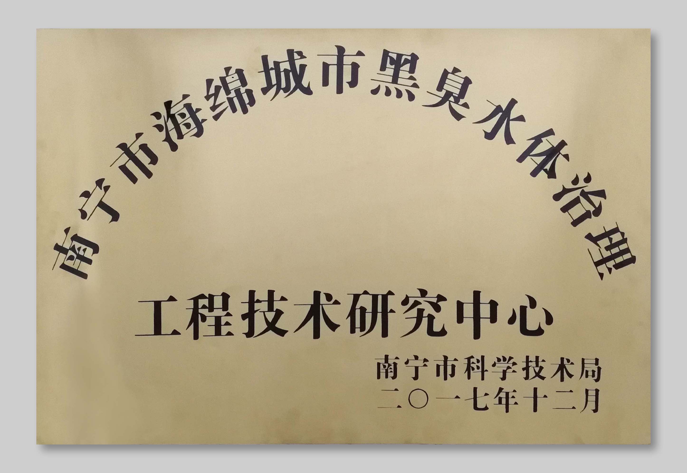 南宁市海绵城市黑臭水体治理工程技术研究中心